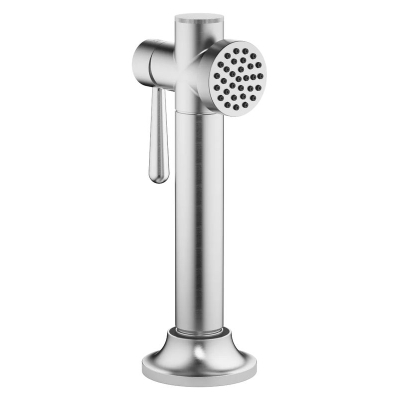 Dornbrachti tarvikud, VAIA loputusdušikomplekt ümmarguse rosetiga, harjatud kroom (roostevabast terasest välimus), 27718809-93