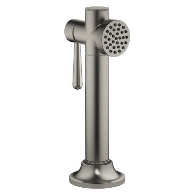 Dornbrachti tarvikud, VAIA loputusdušikomplekt ümmarguse rosetiga, harjatud tume plaatina, 27718809-99