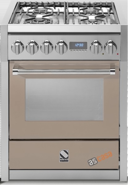 Steel Genesi 70, range cooker, 70 cm, Combisteam, color Sabbia, G7S-4SA, with 5 year guarantee!