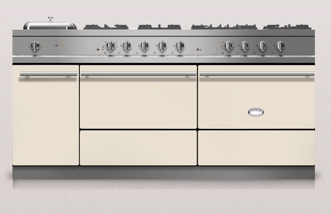 Lacanche Sully 1800-G Modern, cooking station, 180.5 cm, color Ivoire, with 5 year guarantee!