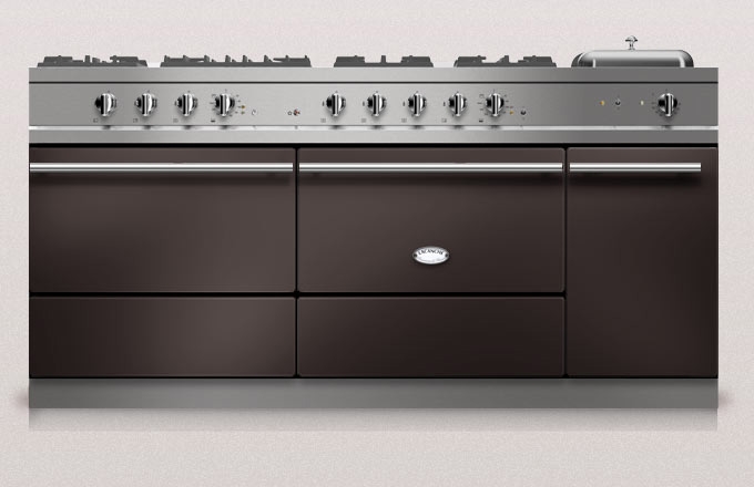 Lacanche Sully 1800-D Modern, cooking station, 180.5 cm, color chocolate, with 5 year guarantee!