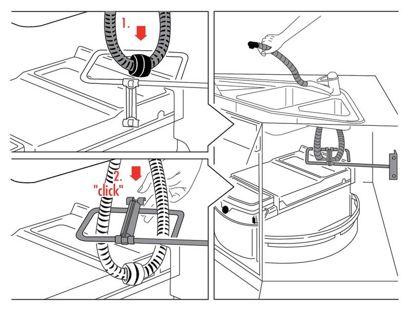 Naber Selectakit Rondo plus hose shower deflector, white, 8011175