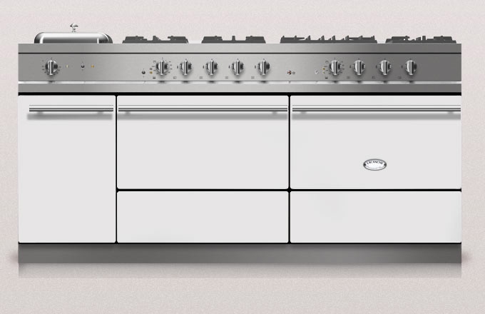 Lacanche Sully 1800-G Modern, cooking station, 180.5 cm, color Blanc, with 5 year guarantee!