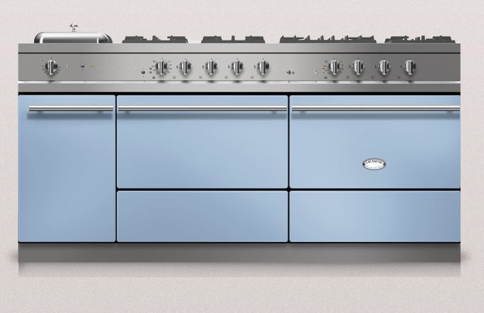 Lacanche Sully 1800-G Modern, cooking station, 180.5 cm, color Bleudelft, with 5 year guarantee!