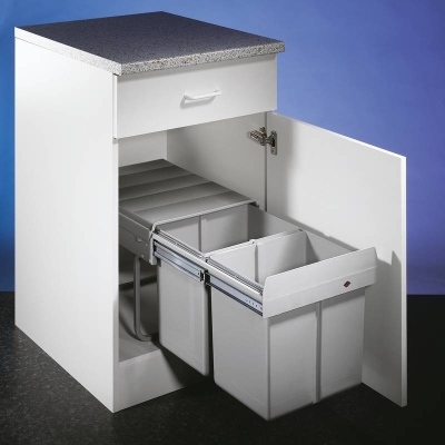 Naber Selectakit Double 2, jäätmesüsteem, alumiiniumhall, 8011111