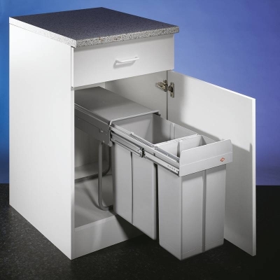 Naber Selectakit Double 3, jäätmesüsteem, alumiiniumhall, 8011112