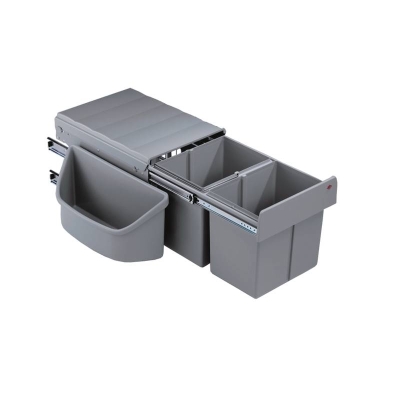 Naber Selectakit Corner Boy 2 jäätmesüsteem diagonaalsetele nurgakappidele, alumiiniumhall, 8012083