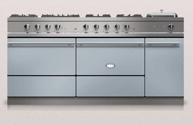 Lacanche Sully 1800-D Modern, cooking station, 180.5 cm, color Bleu Delft, with 5 year guarantee!