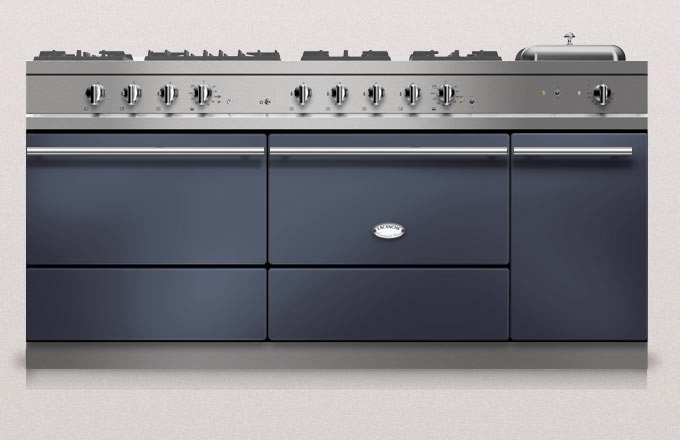 Lacanche Sully 1800-D Modern, cooking station, 180.5 cm, color Bleu Francais, with 5 year guarantee!