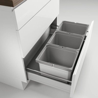 Naber Selectakit Cox Box 235 K / 800-3, jäätmesüsteem, helehall, orgaanilise kaanega, 8012453