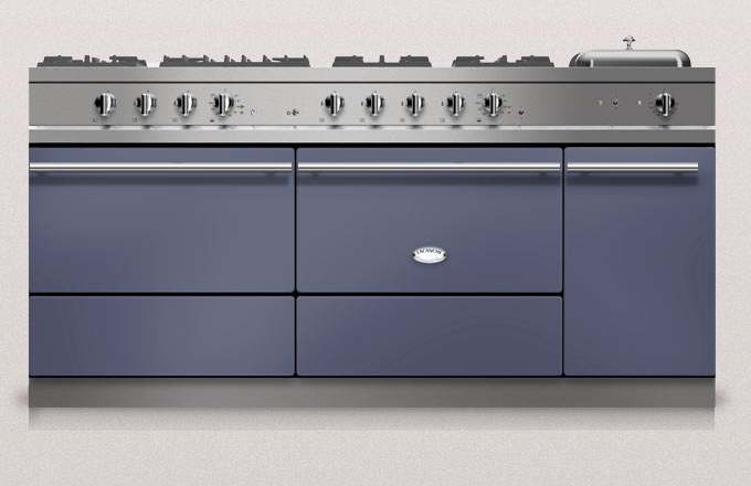 Lacanche Sully 1800-D Modern, cooking station, 180.5 cm, color Bleu Portugais, with 5 year guarantee!