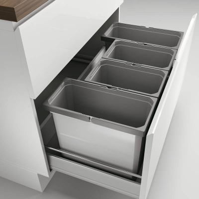 Naber Selectakit Cox Box 350 S / 900-4, jäätmesüsteem, helehall, ilma biokaanita, 8012421