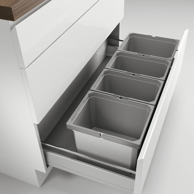 Naber Selectakit Cox Box 235 K / 1000-4, jäätmesüsteem, helehall, orgaanilise kaanega, 8012459