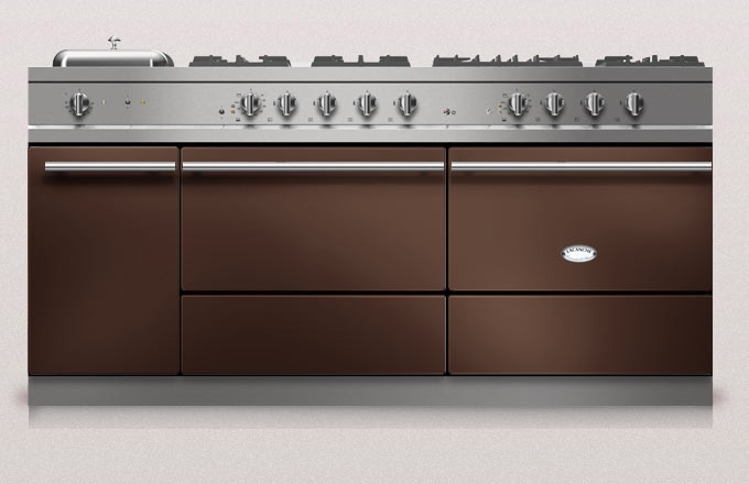 Lacanche Sully 1800-G Modern, cooking station, 180.5 cm, color chocolate, with 5 year guarantee!