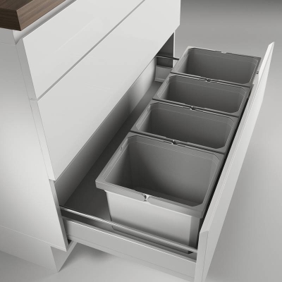 Naber Selectakit Cox Box 275 K / 1000-4, jäätmesüsteem, helehall, orgaanilise kaanega, 8012483