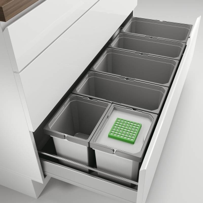 Naber Selectakit Cox Box 235 S / 1200-6 Bio, jäätmesüsteem, helehall, 8012442