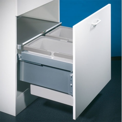 Naber Selectakit Cox Base 1T/600-2, eesmine väljatõmmatav jäätmesüsteem, täispikendus, 8012304