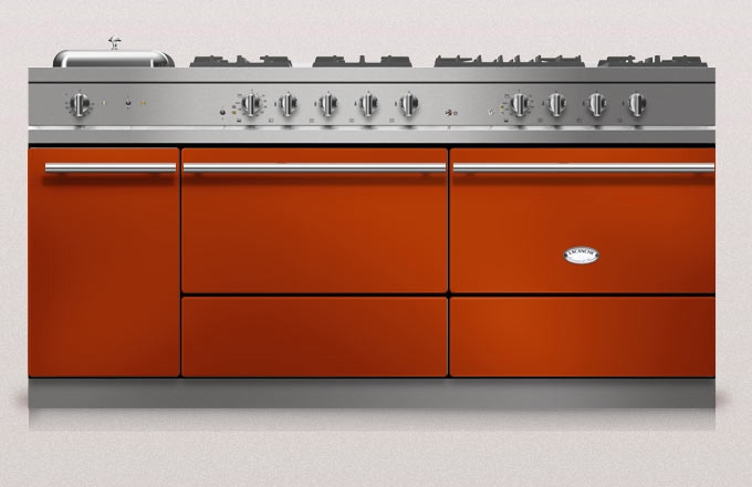 Lacanche Sully 1800-G Modern, cooking station, 180.5 cm, color terracotta, with 5 year guarantee!