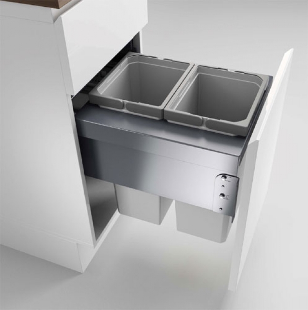 Naber Selectakit Cox Base 460 S / 400-2, front pull-out waste system, full extension, 8012356