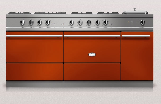 Lacanche Sully 1800-D Modern, cooking station, 180.5 cm, color terracotta, with 5 year guarantee!