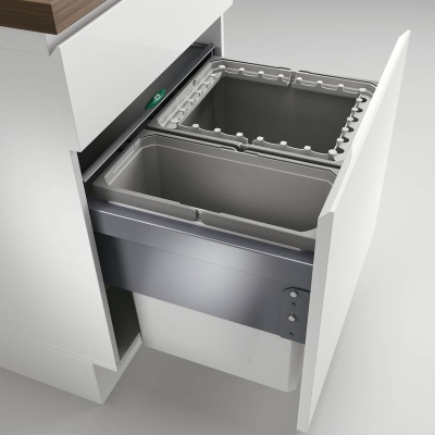 Naber Selectakit Cox Base 460 R / 600-2, eest väljatõmmatav jäätmesüsteem, helehall, 8012446