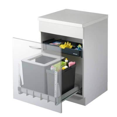 Naber Selectakit Müllex Euro Box 55/60 R, передний выдвижной мусоросборник, антрацит, 8011019