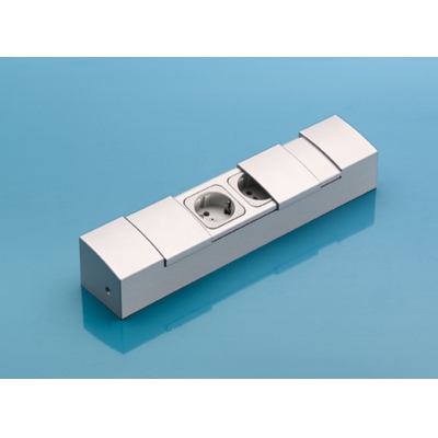 LUMICA kahekordne elektriboks, alumiiniumi värvi