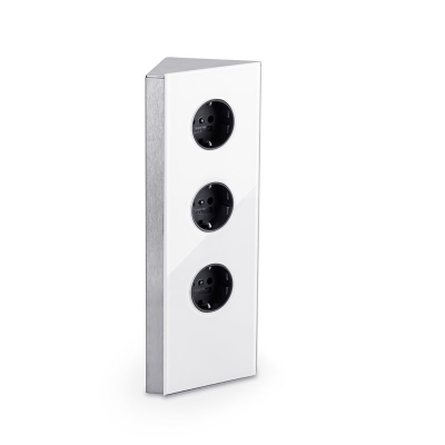 Naber Mira nurgaklaas, pesa element roostevabast terasest klaas valge, 7053057