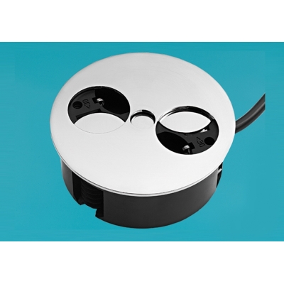 LUMICA Twist kahekordne pistikupesa, värvitud roostevabast terasest