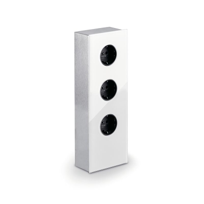 Naber Mira Glass USB A, pesa element roostevabast terasest klaas valge, 7053056