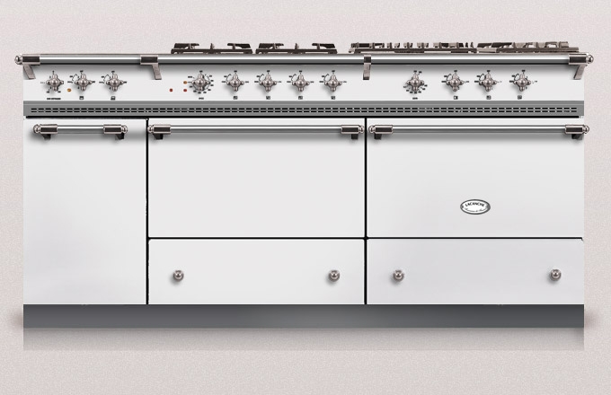 Lacanche Sully 1800-G Classic, cooking station, 180.5 cm, color Blanc, with 5 year guarantee!