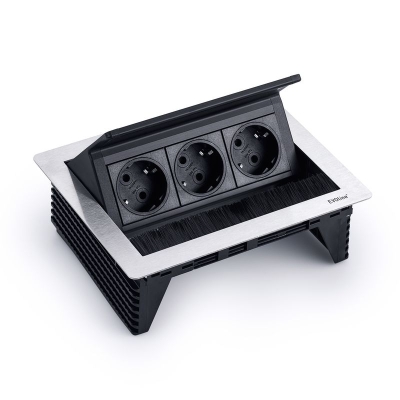 Naber Evoline® FlipTop Push sisseehitatud roostevabast terasest pistikupesa, 8031160