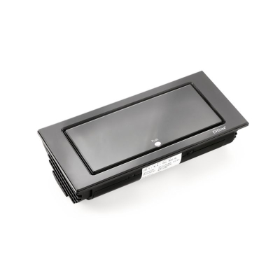 Naber Evoline® BackFlip USB A sisseehitatud pistikupesa klaas must, 8031165