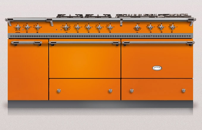 Lacanche Sully 1800-G Classic, cooking station, 180.5 cm, color tangerine, with 5 year guarantee!