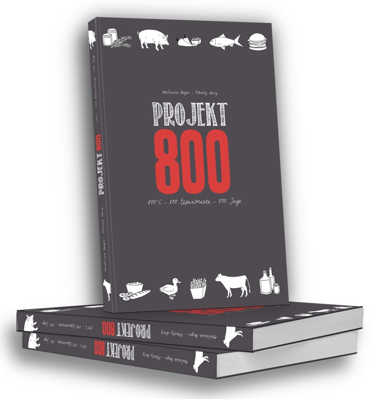 Project 800, High Temperature Grilling Cookbook, 139 pages