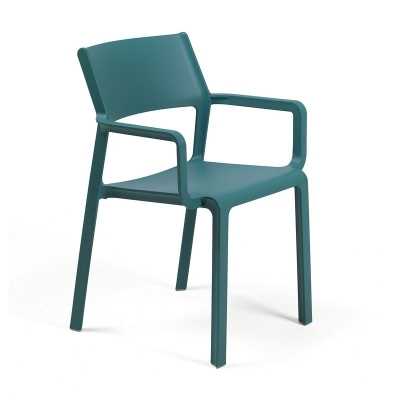 Naber Trill 1A chair, fiberglass polypropylene, ottanio blue, 3038006