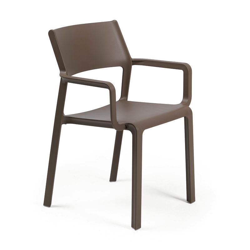 Naber Trill 1A chair, fiberglass polypropylene, tabacco brown, 3038007