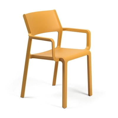 Naber Trill 1A chair, fiberglass polypropylene, senape yellow, 3038005