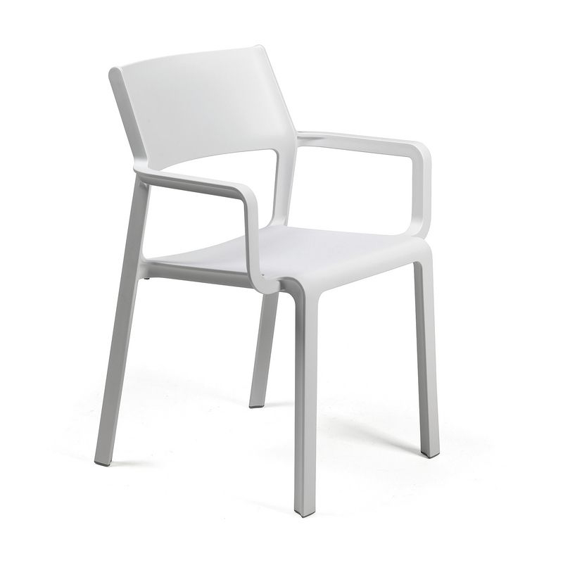 Naber Trill 1A chair, fiberglass polypropylene, bianco white, 3038004