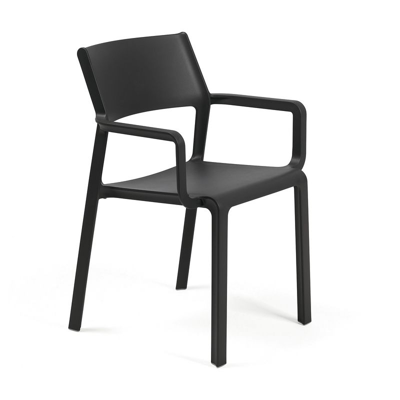 Naber Trill 1A chair, fiberglass polypropylene, anthracite, 3038002