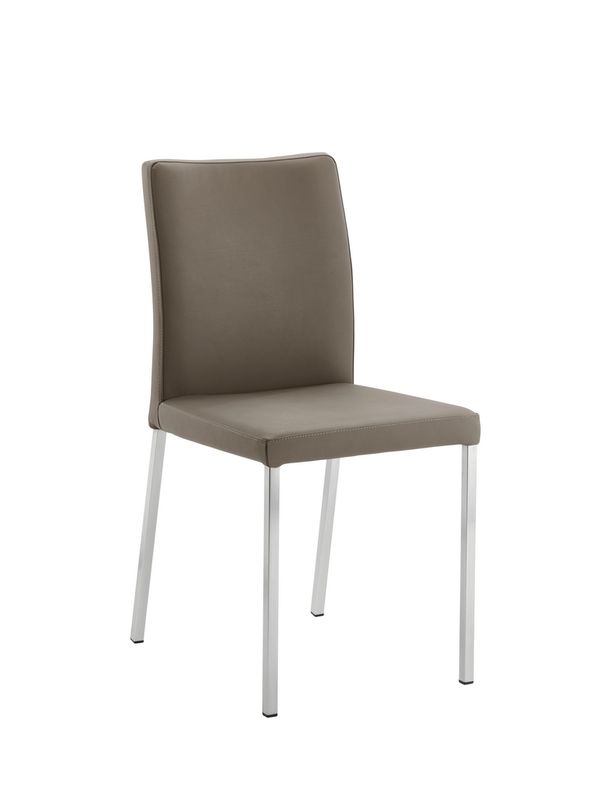 Naber Tablon Borsa 1K chair, stainless steel frame, light mud cover, 3038358