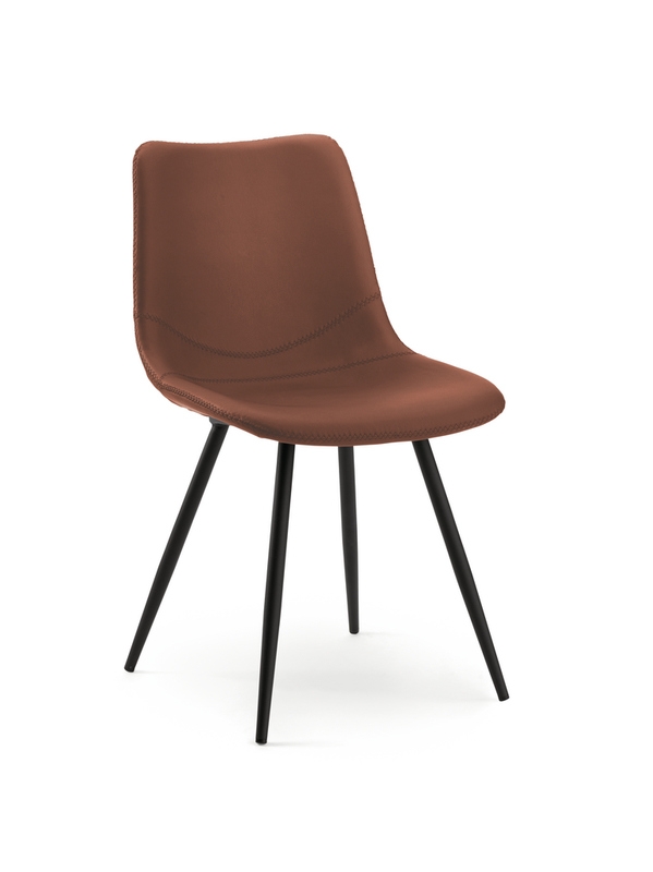 Naber Lino 1K, chair, black frame, toffee cover, 3038392