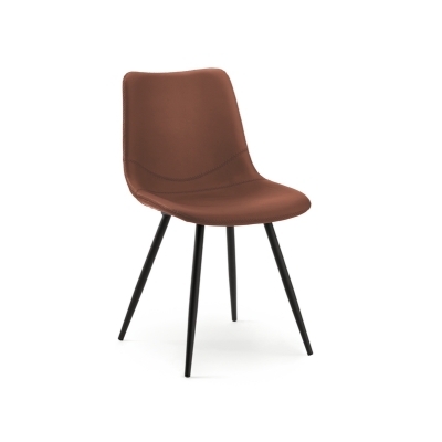 Naber Lino 1K, chair, black frame, toffee cover, 3038392