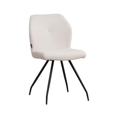 Naber Tablon Kyra 1R chair, black frame, beige cover, 3039049