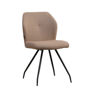 Naber Tablon Kyra 1R chair, black frame, taupe cover, 3039050