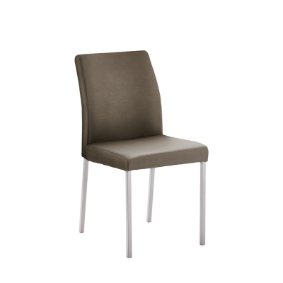 Naber Tablon Barile 1K chair, stainless steel frame, light mud cover, 3038319