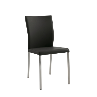 Naber Tablon Daimo 1K chair, stainless steel frame, dark gray cover, 3038198