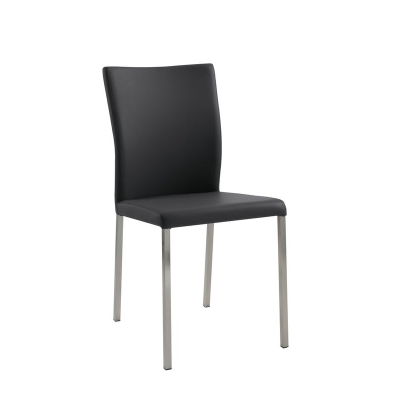 Naber Tablon Daimo 1K chair, stainless steel frame, dark anthracite cover, 3038193
