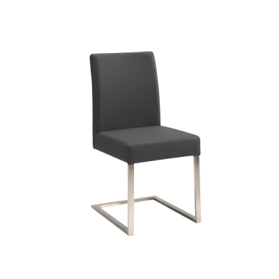Naber Tablon Zesen 1K chair, stainless steel frame, black cover, 3035431