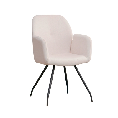 Naber Tablon Cara 1R chair, black frame, beige cover, 3039046